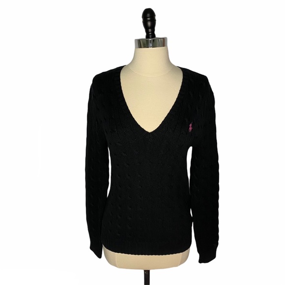 Ralph Lauren Sweaters - Ralph Lauren Sport Cable Knit V-Neck Sweater